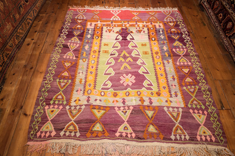 5170 Turkish Ordu Kilim 160x192cm (5.3 x 6.3ft)